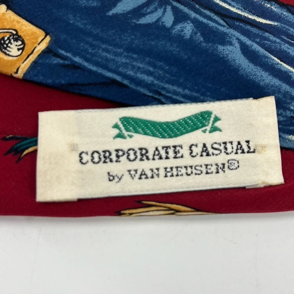 Vintage 100%‎ Silk Van Heusen Corporate Casual Tie